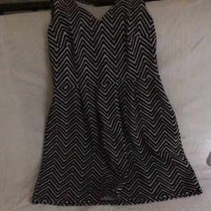 black and white semi casual dress😀